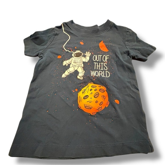 Osh Kosh 18mo SS Astronaut Graphic T-Shirt - Exclnt cndtn. - Picture 1 of 4
